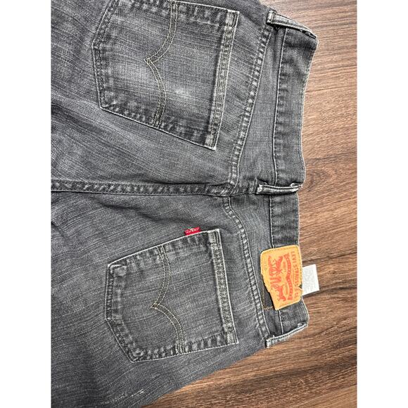 Levi’s 514 Men’s 33x32 Straight Fit Jeans Gray Faded 100% Cotton - Picture 3 of 7